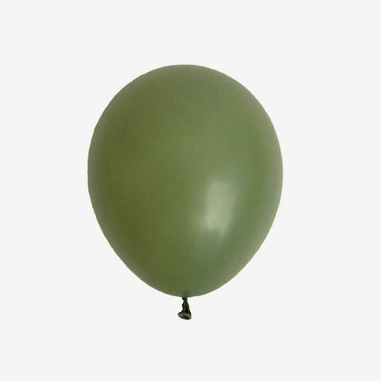 Heliumfylld latexballong 28cm - Eucalyptus
