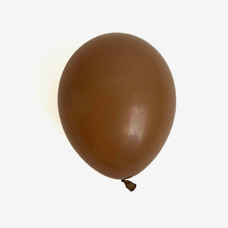 Heliumfylld latexballong 28cm - Mocca