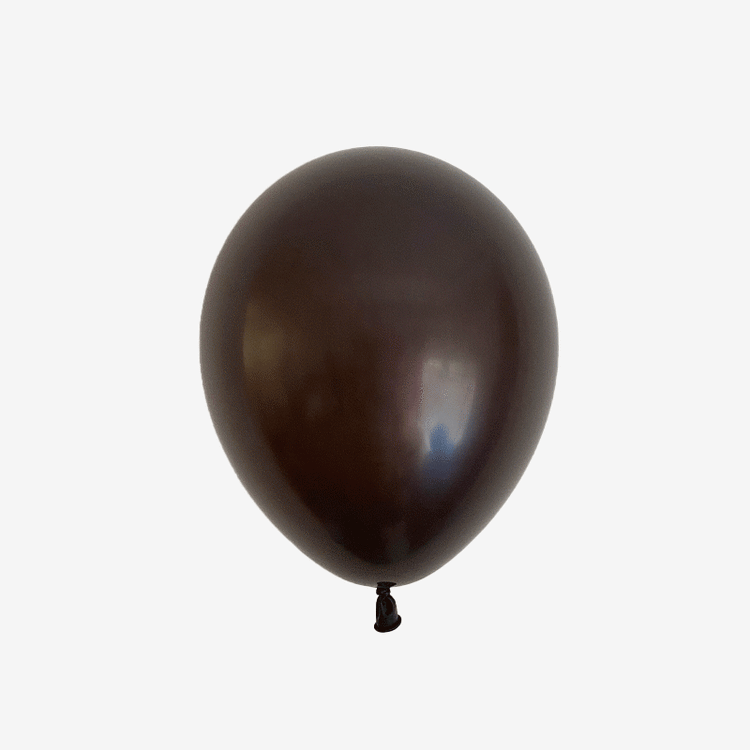 Heliumfylld latexballong 28cm - Chocolate