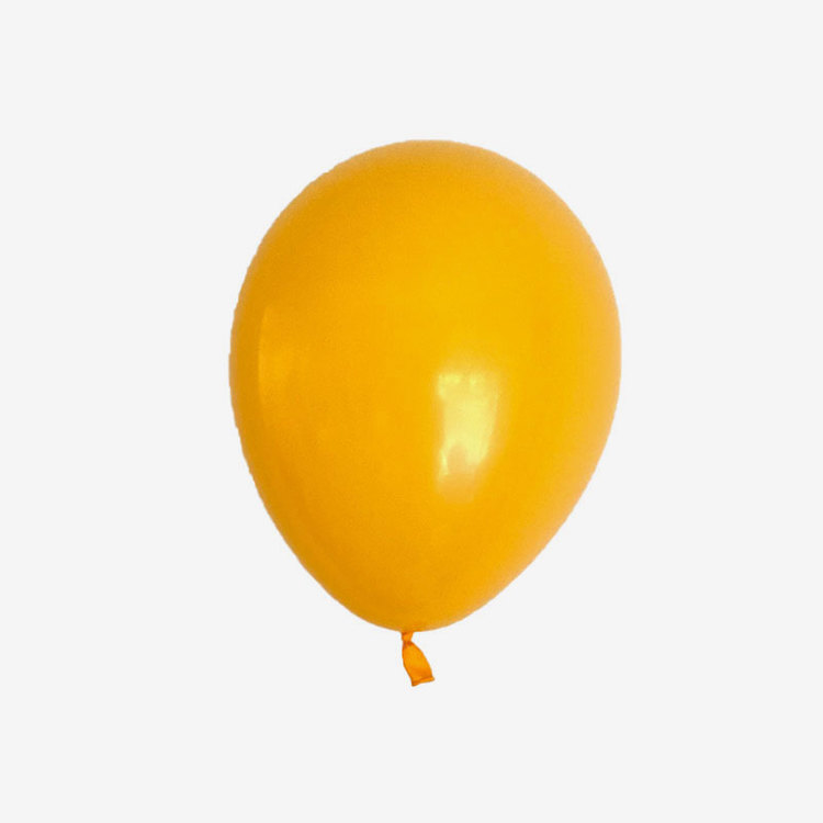 Heliumfylld latexballong 28cm - Golden Rod