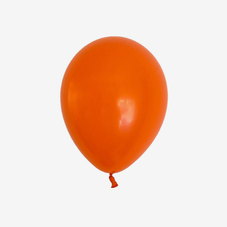 Heliumfylld latexballong 28cm - Orange