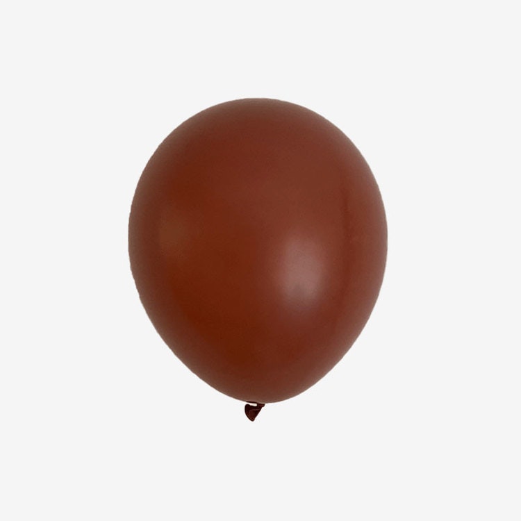Heliumfylld latexballong 28cm - Terracotta