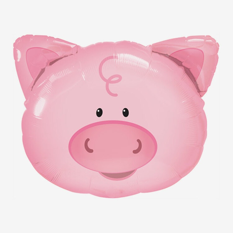 Heliumfylld Ballong - Happy Pig