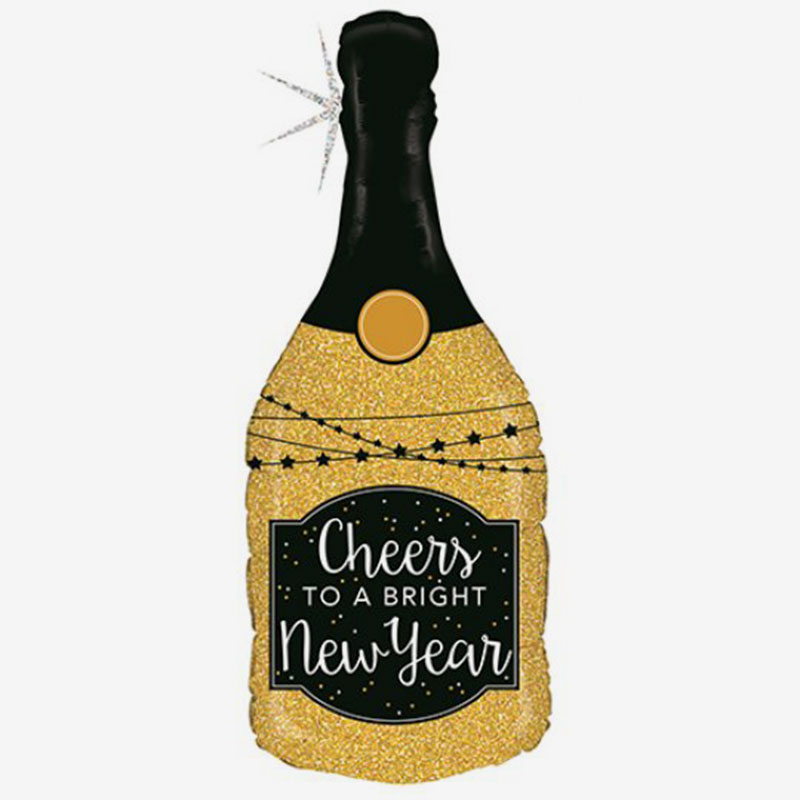 Folieballong - Cheers To a Bright New Year