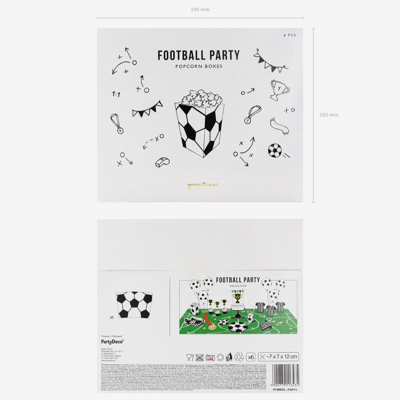 Popcornbägare - Fotboll
