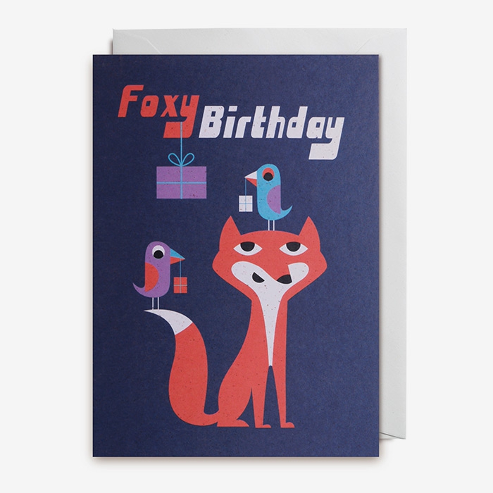 Grattiskort - Foxy birthday