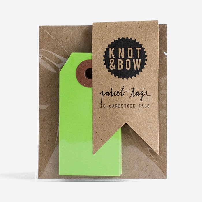 Etiketter Gröna - Knot & Bow