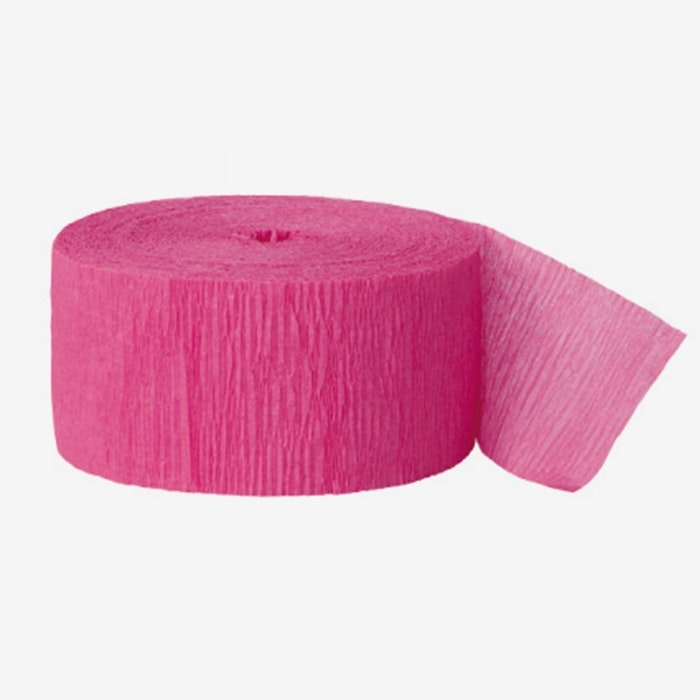 Crepe Streamer Fuchsia