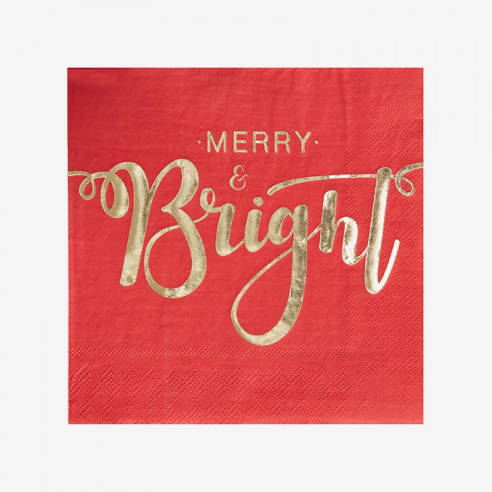 Servetter Merry & Bright