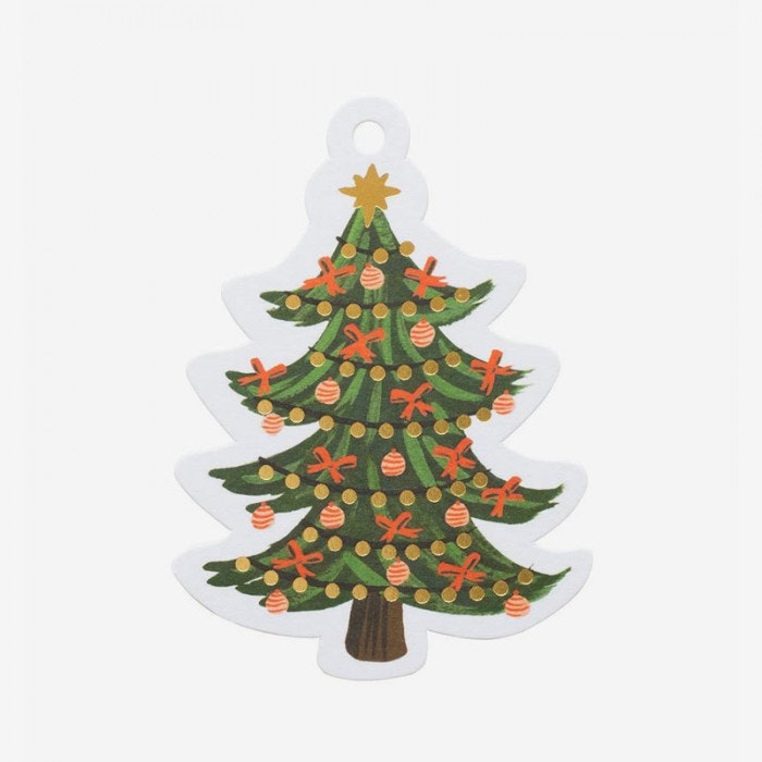 Etiketter Christmas tree