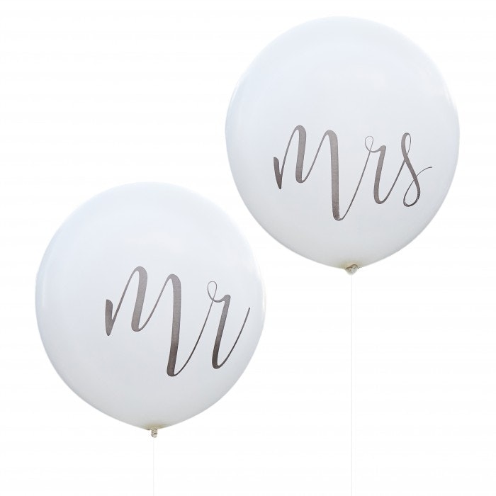 Jätteballong - Mr & Mrs