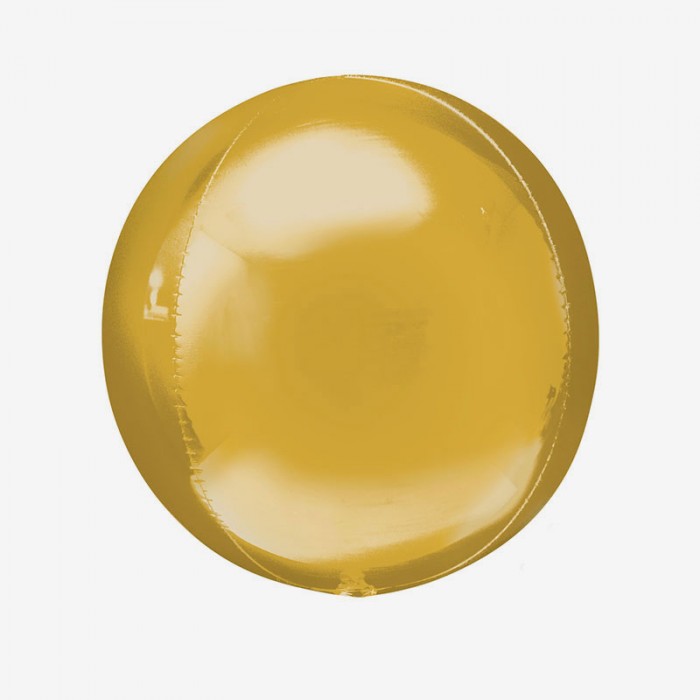 Folieballong - Orbz Guld