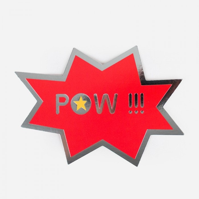 Inbjudningskort Superhero "POW"