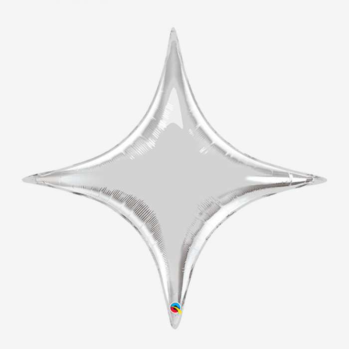 Folieballong - Starpoint Silver