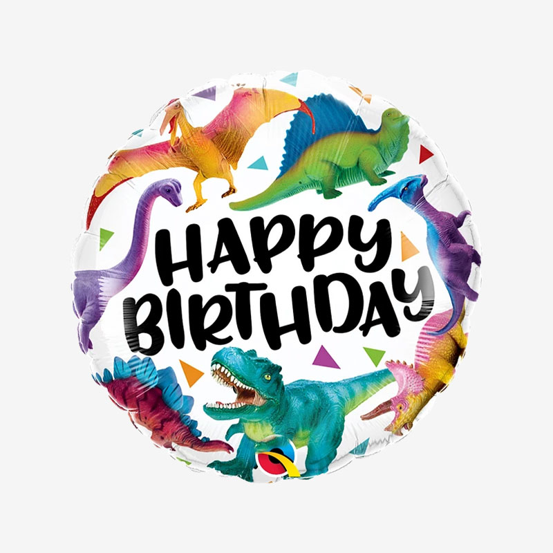 Ballongpost  - Happy Birthday - Dinosaur