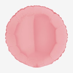 Folieballong - Rund Pastell Rosa