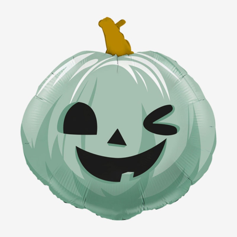 Folieballong - Halloween Pumpa - Mint