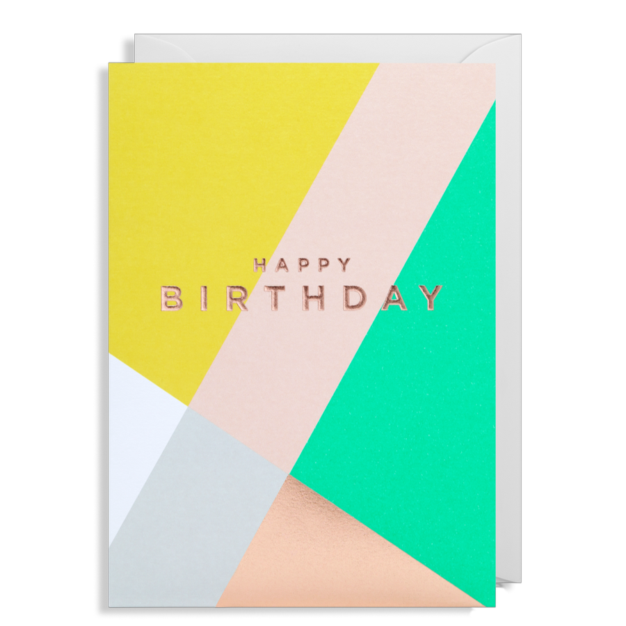 Kort - Happy Birthday Colors