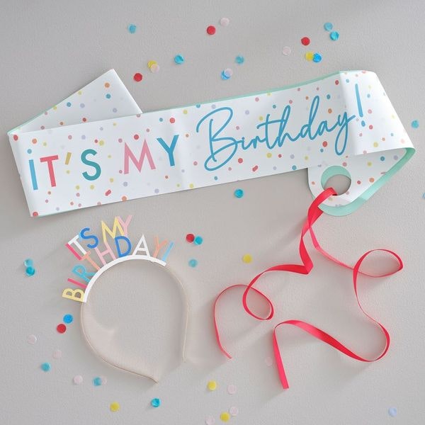 Sashband & Diadem - It's my  Birthday