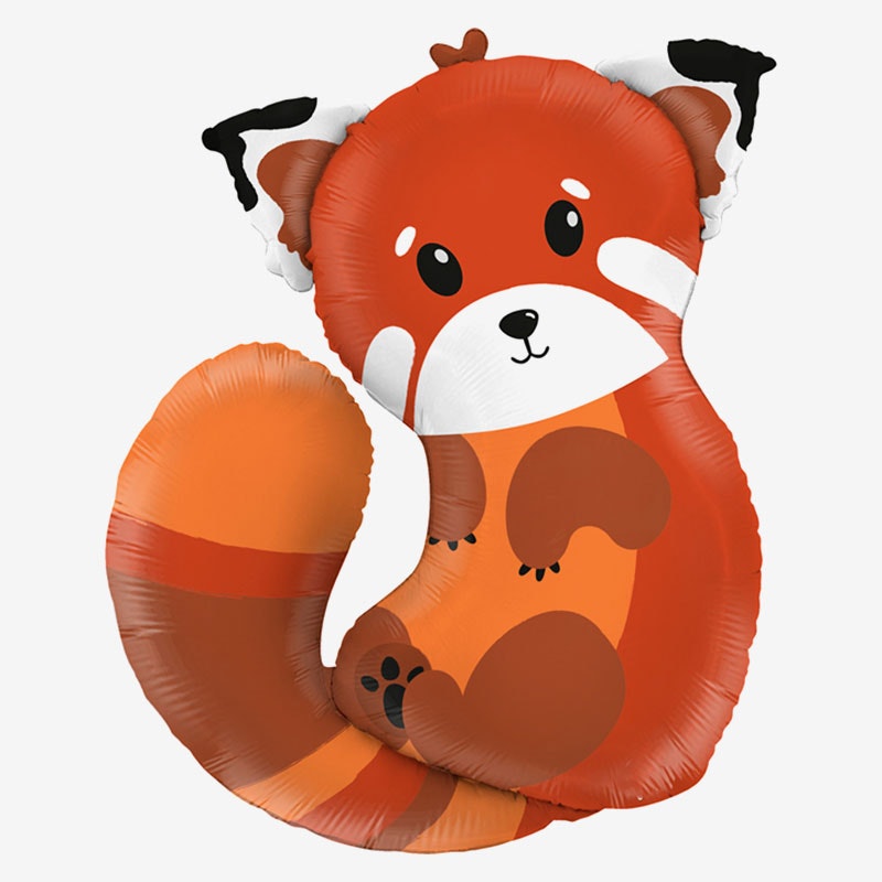 Folieballong - Röd Panda