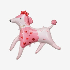 Folieballong - Rosa Hund