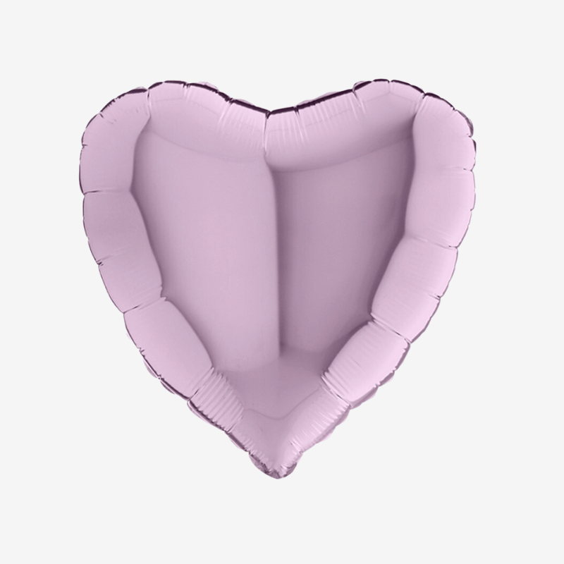 Folieballong - Hjärta Lavendel