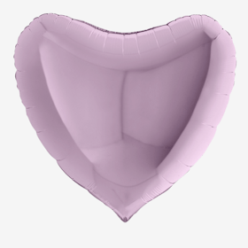 Folieballong - Hjärta Lavendel Stor