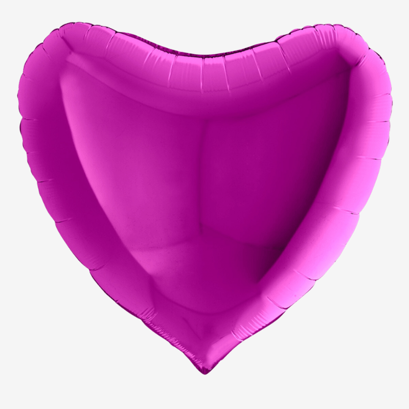 Folieballong - Hjärta Lila Stor