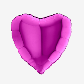 Folieballong - Hjärta Lila