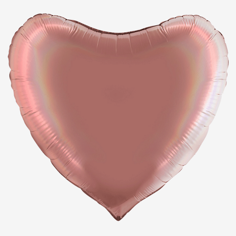 Heliumfylld hjärtballong Stor - Personlig