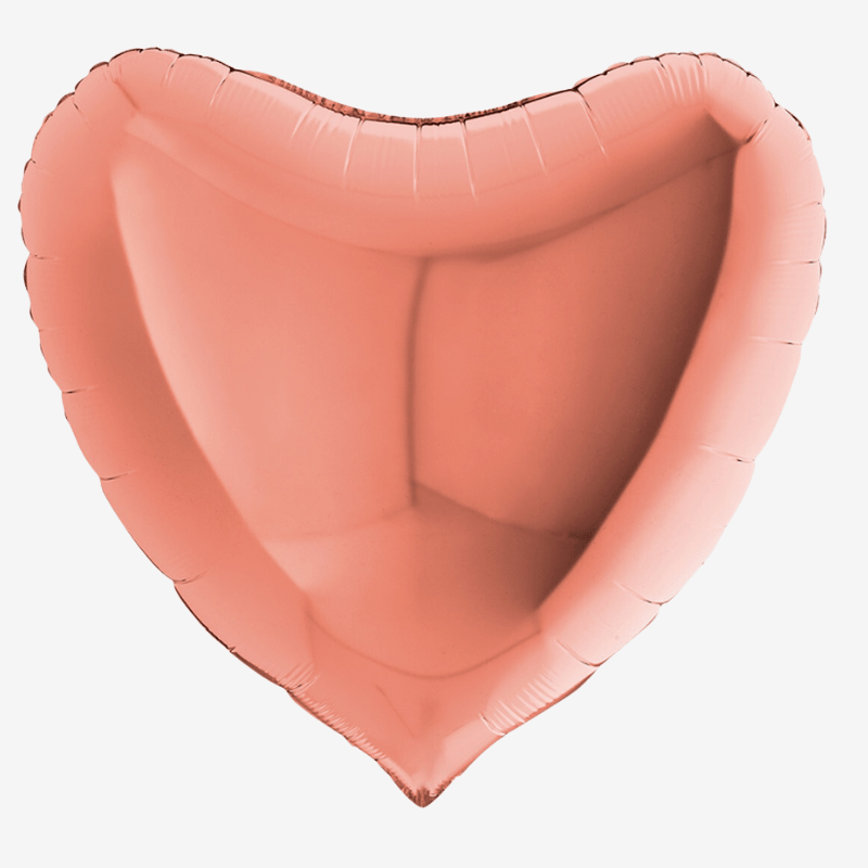 Heliumfylld hjärtballong Stor - Personlig