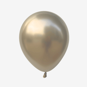 Ballong 28 cm - Chrome Vit guld