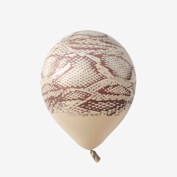 Ballong 28 cm - Ormskinn Vit Sand