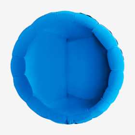 Folieballong - Rund Blå