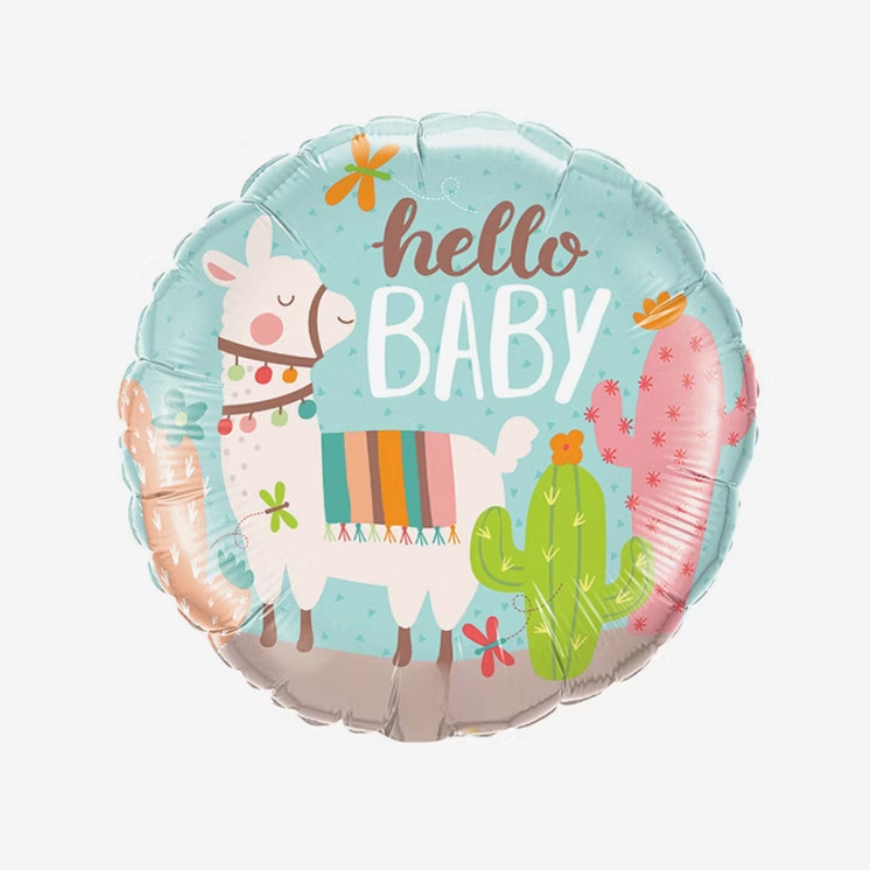 Folieballong - Hello Baby Lama