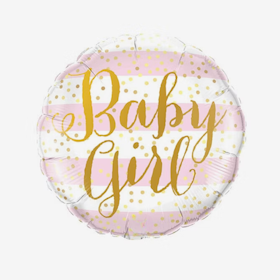 Heliumfylld folieballong - Baby Girl