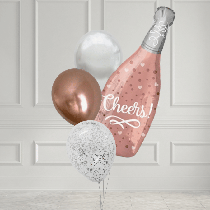 Ballongbukett - Cheers in Rose