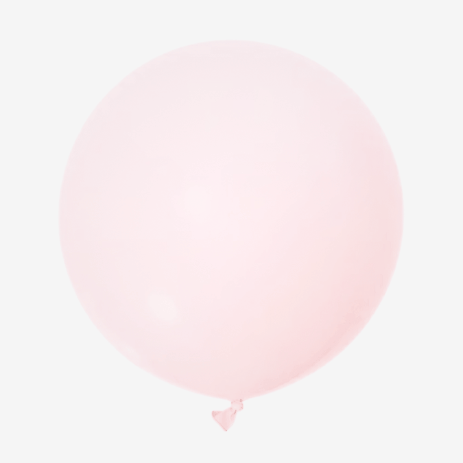 Jätteballong - Pale Macaron Pink