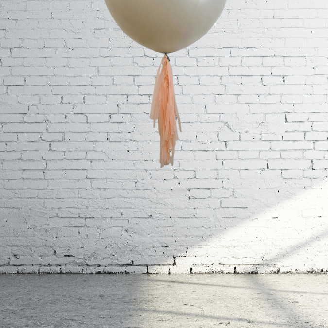 Ballong Tail - Tassel Peach