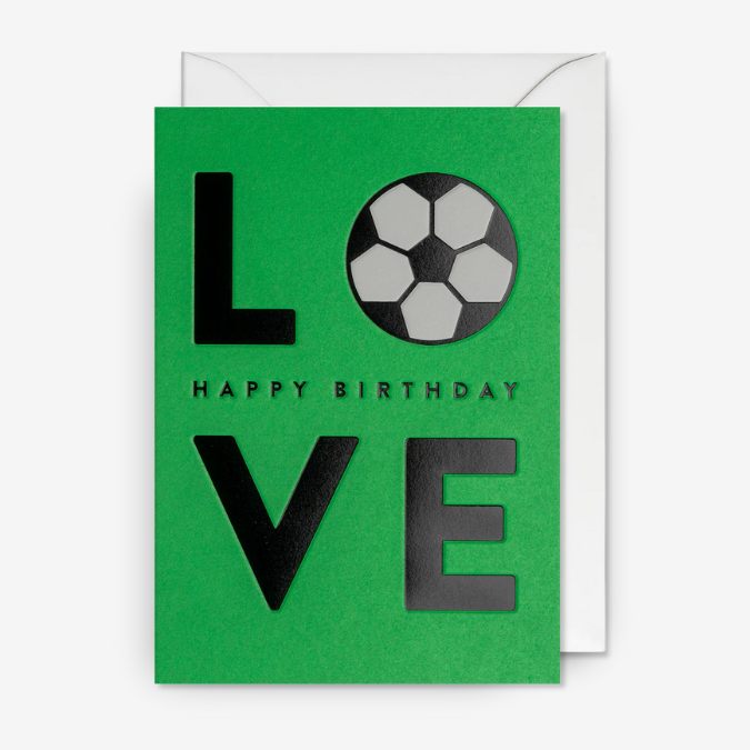 Kort - Football Love Happy Birthday