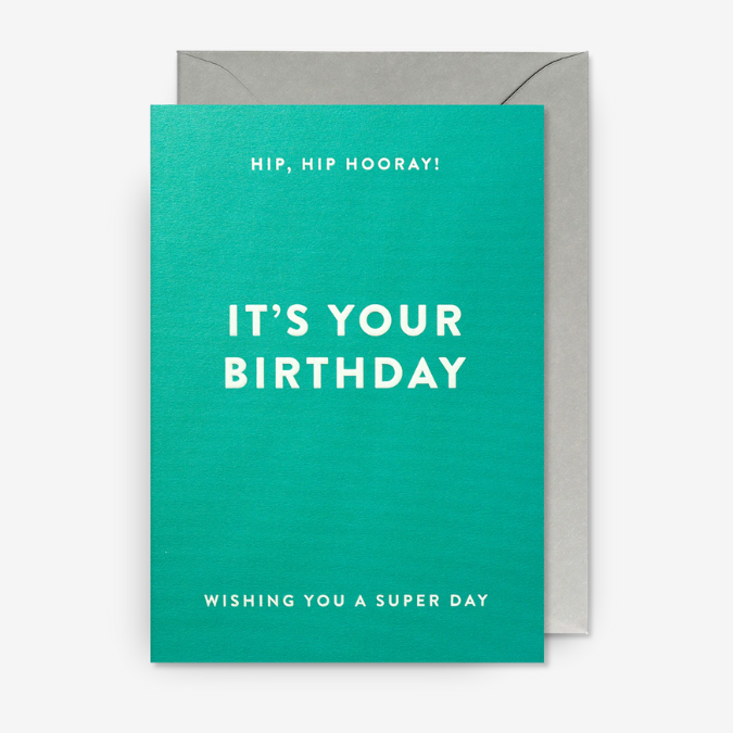 Kort - Hip Hip Hooray! It´s Your Birthday