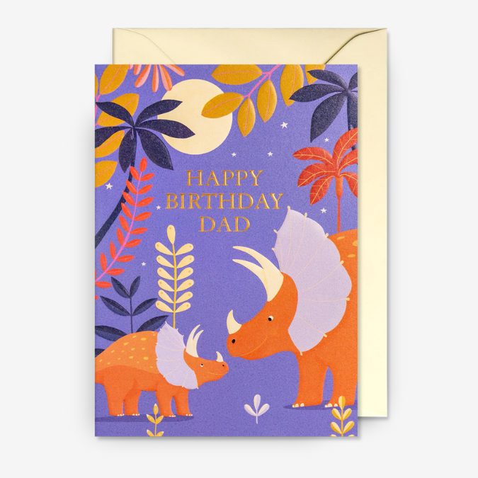 Kort - Happy Birthday Dad Dinosaur