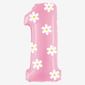 Sifferballong med mönster - Blomma