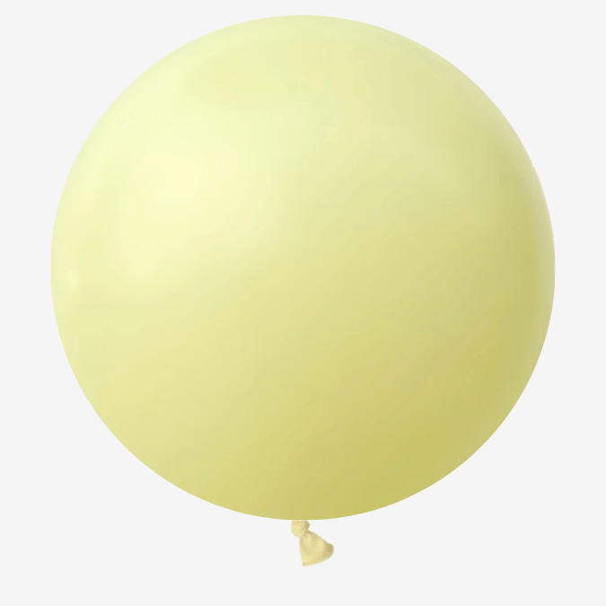 Jätteballong - Pastellgul