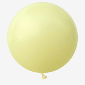 Jätteballong - Pastellgul