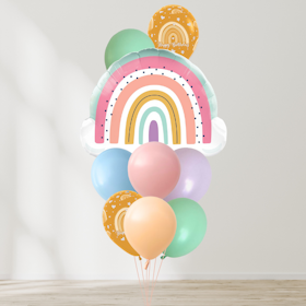 Ballongbukett - Pastel Rainbow Dreams