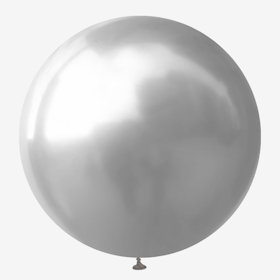 Jätteballong - Chrome Silver