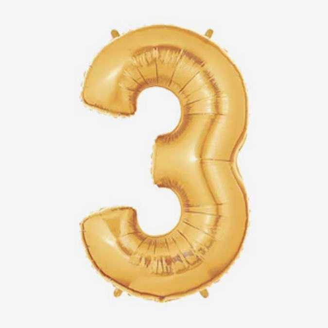 Sifferballonger - Guld