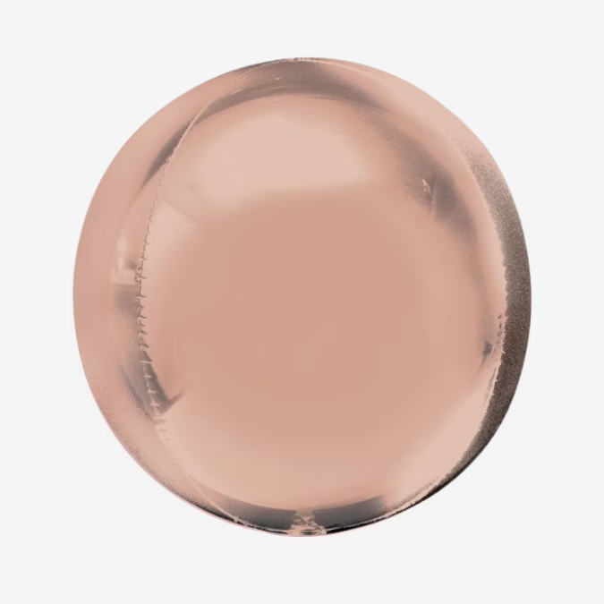 Folieballong - Orbz Rosé guld