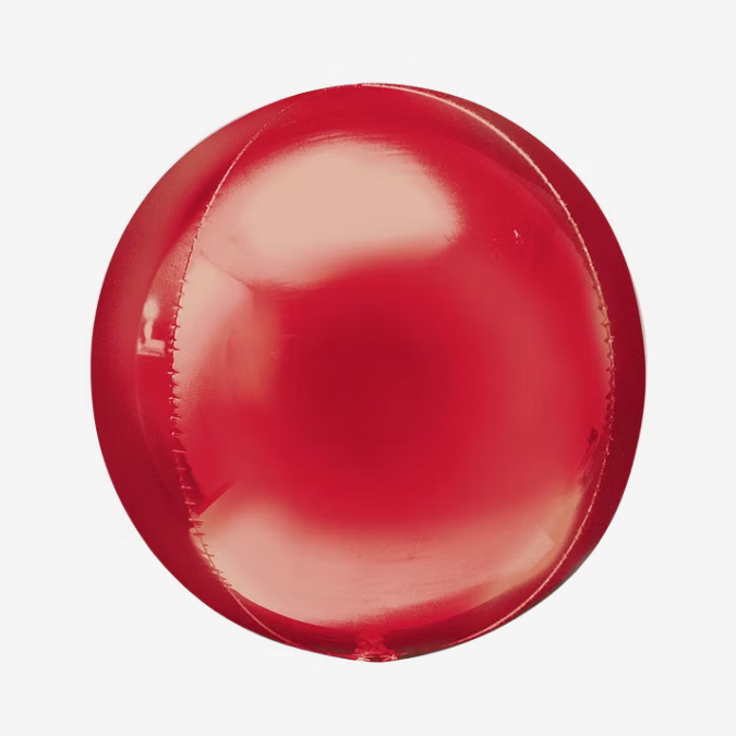 Folieballong - Orbz Röd